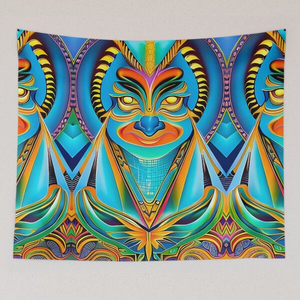 Item preview, New World Gods (16) - Mesoamerican Inspired Psychedelic Art designed and sold by TheThirdEye.