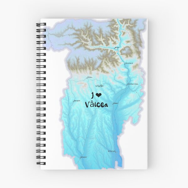 Item preview, Vâlcea County Map, România 2 designed and sold by maptheclouds.