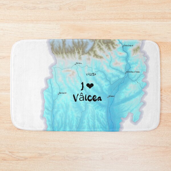 Item preview, Vâlcea County Map, România 2 designed and sold by maptheclouds.