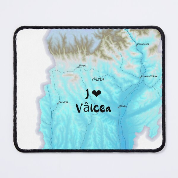Item preview, Vâlcea County Map, România 2 designed and sold by maptheclouds.
