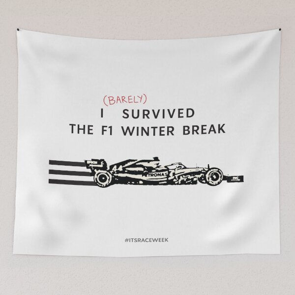 Item preview, I (barely) survived the F1 Winter Break designed and sold by amyhasnolife.