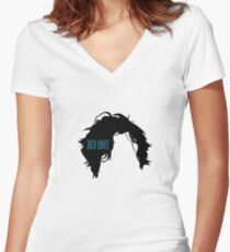Minimalistisches Jack White Logo Shirt mit V-Ausschnitt