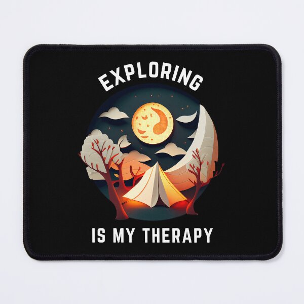 Item preview, Exploring Is My Therapy - Tent at Night - The Cut-Out Collection designed and sold by FiveIntentions.