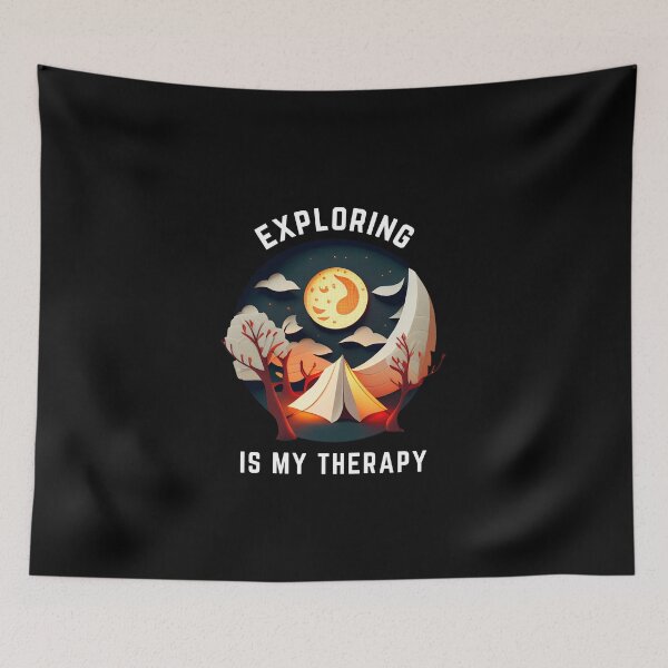 Item preview, Exploring Is My Therapy - Tent at Night - The Cut-Out Collection designed and sold by FiveIntentions.