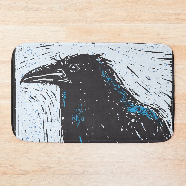 Item preview, Black raven, Hope. Linocut art designed and sold by kazimido.
