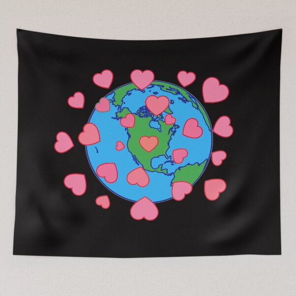 Item preview, The Earth, spreading love designed and sold by Bakkia.