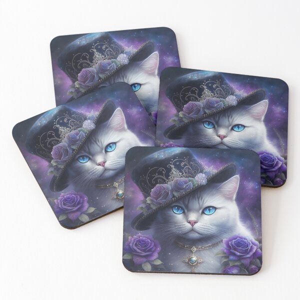 Item preview, Magician White British Shorthair Cat designed and sold by Nocturne  Paws.
