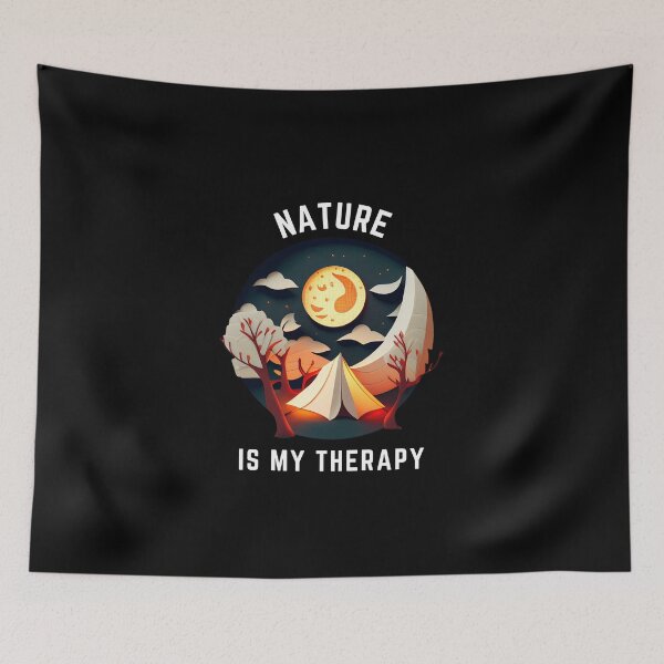 Item preview, Nature Is My Therapy - Tent at Night - The Cut-Out Collection designed and sold by FiveIntentions.