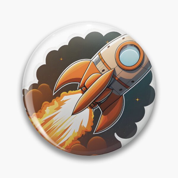 Item preview, rocket taking off designed and sold by Victiko.