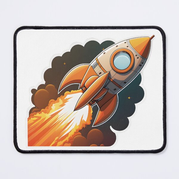 Item preview, rocket taking off designed and sold by Victiko.