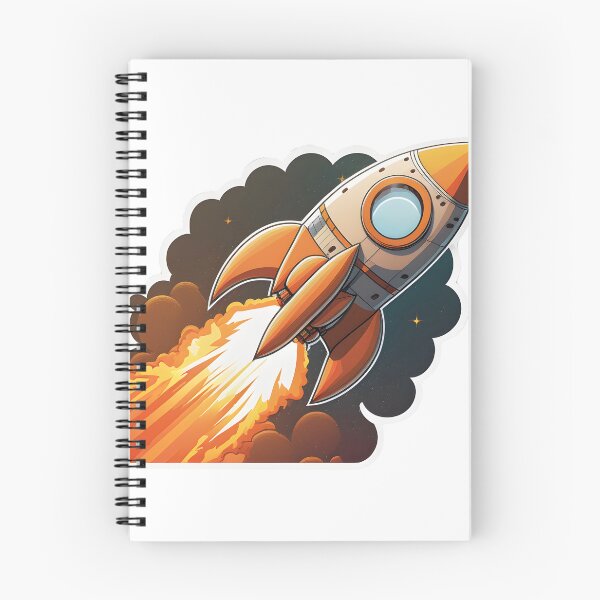 Item preview, rocket taking off designed and sold by Victiko.