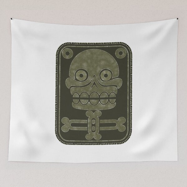 Item preview, Aztec stamp with skull designed and sold by siloto.