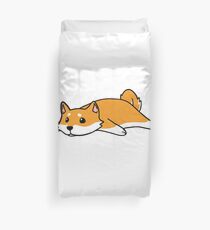 Funny Not Today Shiba Inu Duvet Cover