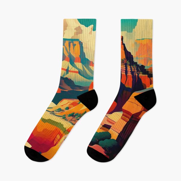 Item preview, The Grand Canyon - Abstract Art Style designed and sold by ArtNouveauChic.