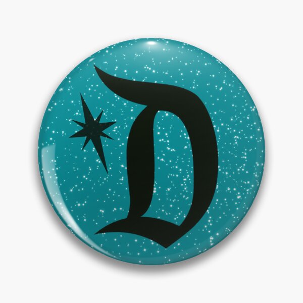 Item preview,  Starlite Magic D Logo in Aqua Blue Sparkle designed and sold by StarLiteRetro.