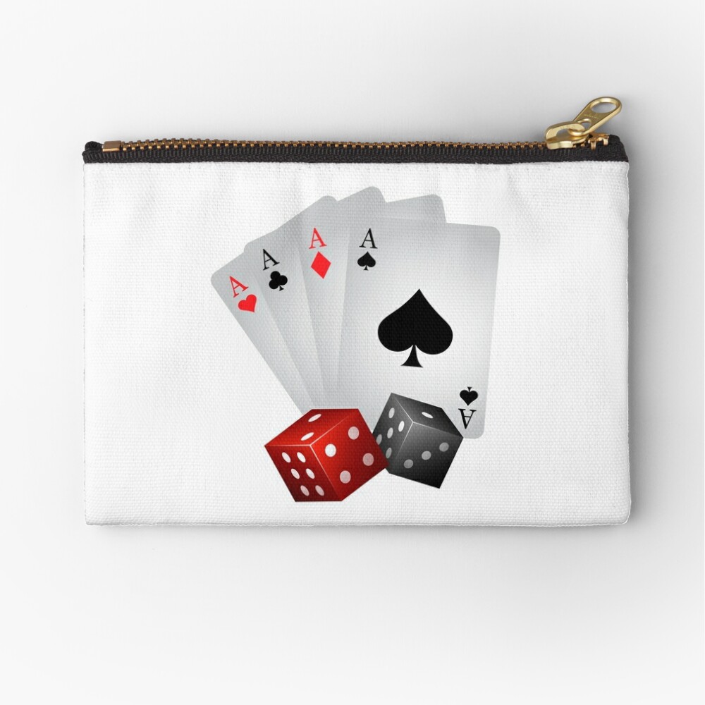 Ace of Spades- Playing Card Design Zipper Pouch for Sale by the