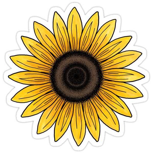 Sunflower Stickers Stickers By Mhea Redbubble 7737