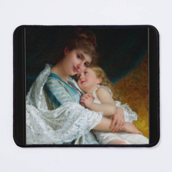 Item preview, A Tender Embrace by Emile Munier Remastered Xzendor7 Classical Art Old Masters Reproductions designed and sold by Xzendor7 Digital Art Creations.