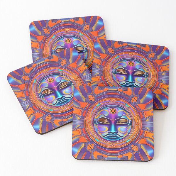 Item preview, New World Gods (17) - Mesoamerican Inspired Psychedelic Art designed and sold by TheThirdEye.