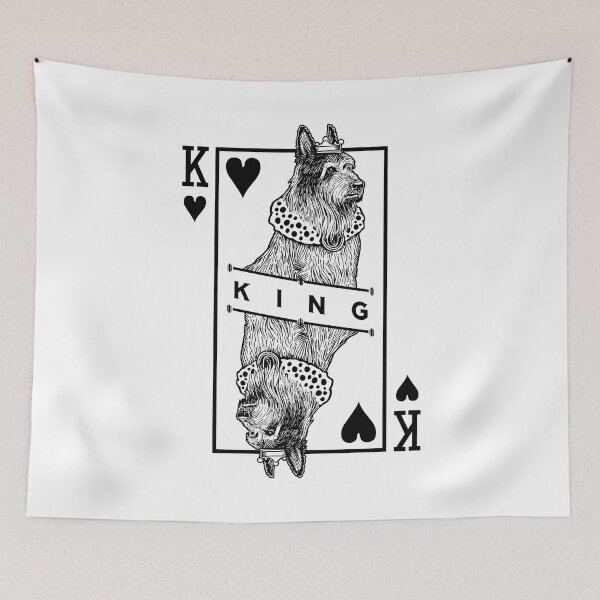 Item preview, Berger Picard King Of Hearts Funny Dog Lover Pop Art designed and sold by GrandeDuc.