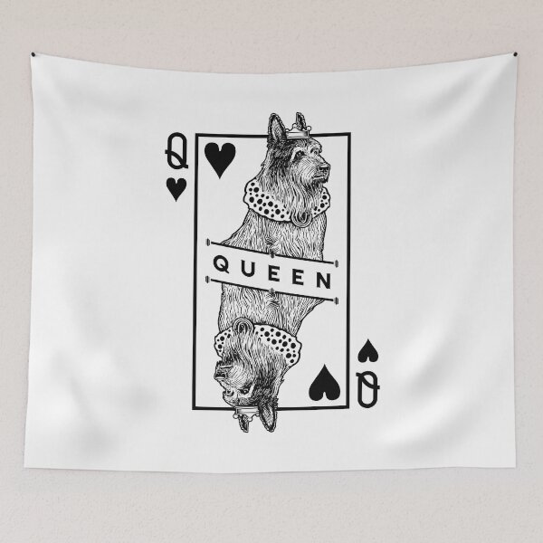Item preview, Berger Picard Queen Of Hearts Funny Dog Lover Pop Art designed and sold by GrandeDuc.
