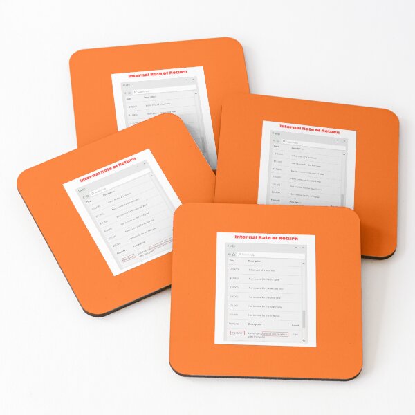 Item preview, Internal Rate of Return Formula in a Spreadsheet - Orange designed and sold by 743Designs.