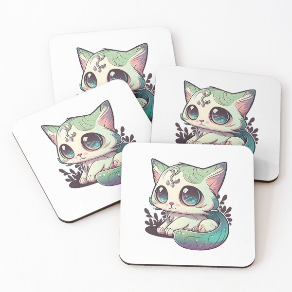 Item preview, Cute Cat Fantasy Sticker designed and sold by Moonskyshop.