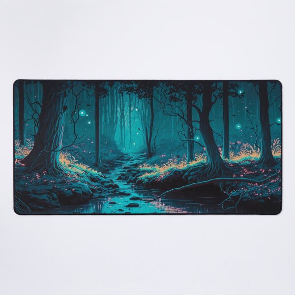 Item preview, Gaming mouse pad "The enchanted forest 6" designed and sold by Cadengo.