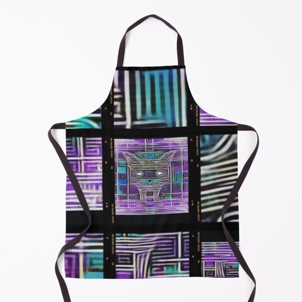 Item preview, Neon cyberpunk cat blue magenta wireframe tech  designed and sold by Cyberomiz.