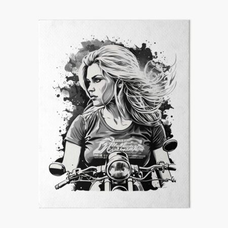 Biker Girl | Art Board Print