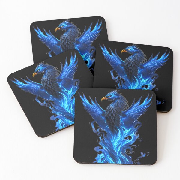 Item preview, Phoenix of the Blue Flames - A Mythical Delight designed and sold by GalihDA.