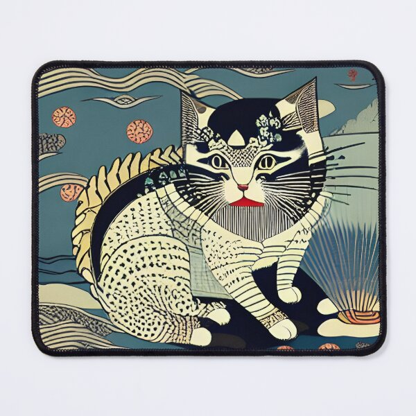 Item preview, Cat  Ukio-e  designed and sold by AlexArtCollega.