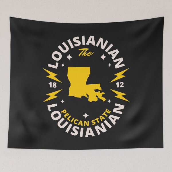 Item preview, Luisiana - Bandera del mapa del estado de Luisiana designed and sold by Ranggasme.