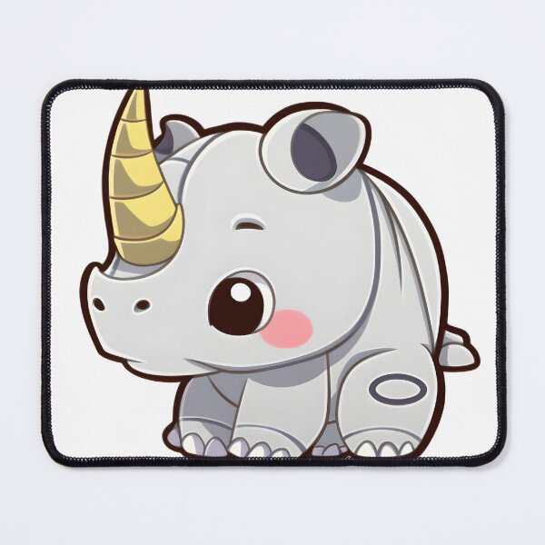 Item preview, Baby Rhino Sticker designed and sold by Pixel-Muse.