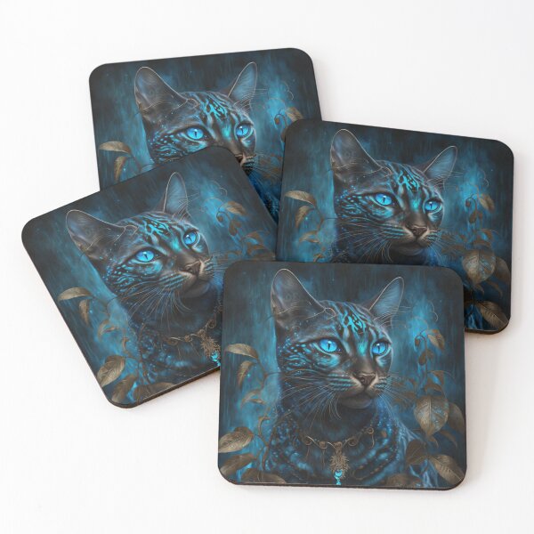 Aperçu de l'œuvre Chat Bengal Déesse Bleue créée et vendue par Nocturne Paws.