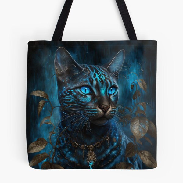 Aperçu de l'œuvre Chat Bengal Déesse Bleue créée et vendue par Nocturne Paws.