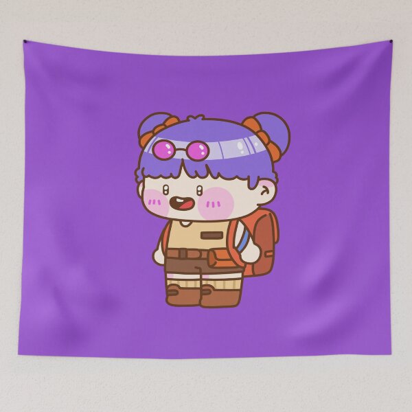 Item preview, Cute Purple Hair Camper Going for Adventure designed and sold by satchisatchi.