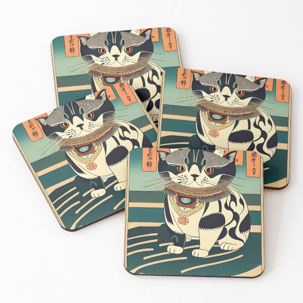 Item preview, Cat  Ukio-e  designed and sold by AlexArtCollega.