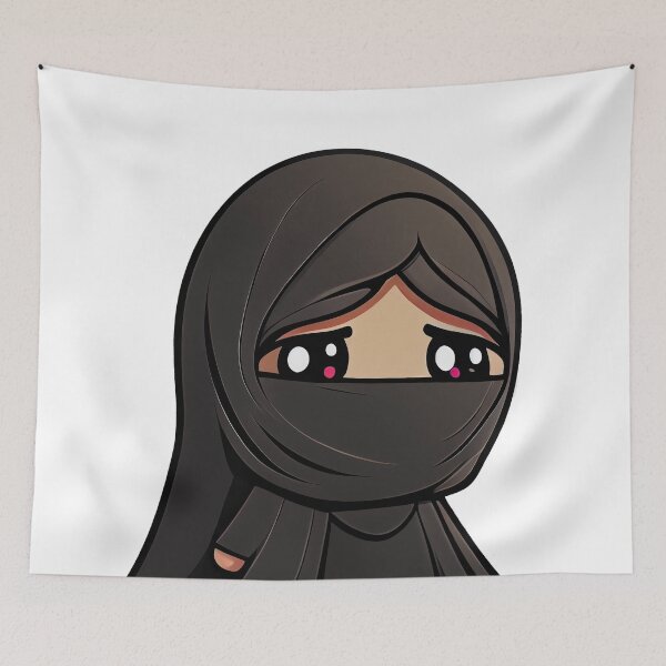Item preview, Sad Eyes Woman in Niqab designed and sold by MrBadDream.