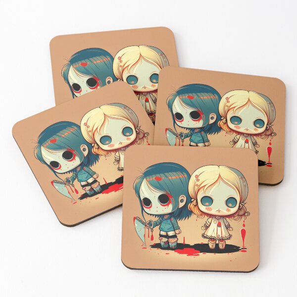 Item preview, The Siblings - Chibi Horror designed and sold by creative-ai.