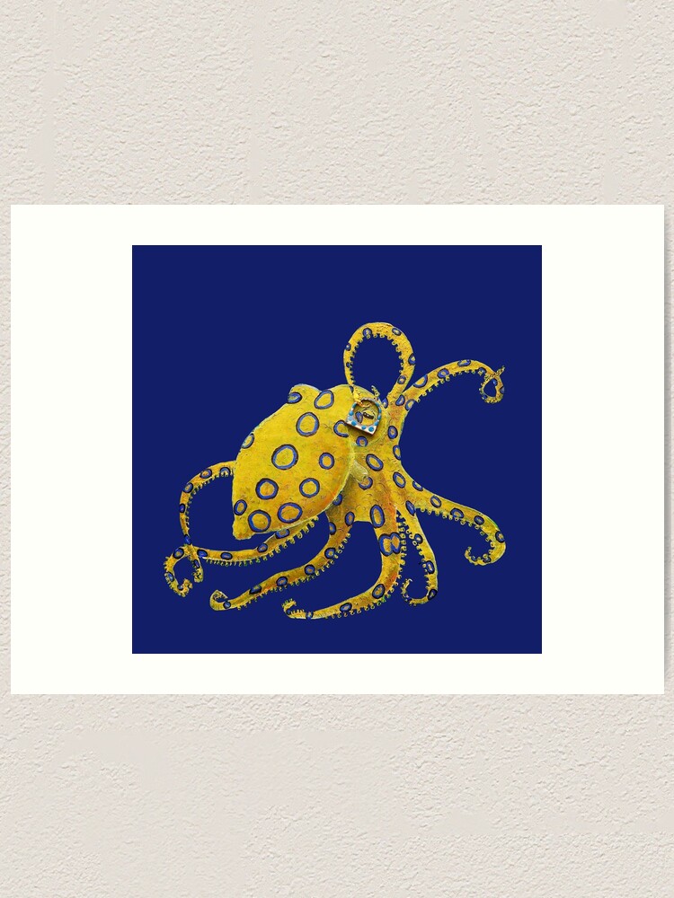 Buying Blue Ring Octopus Canvas