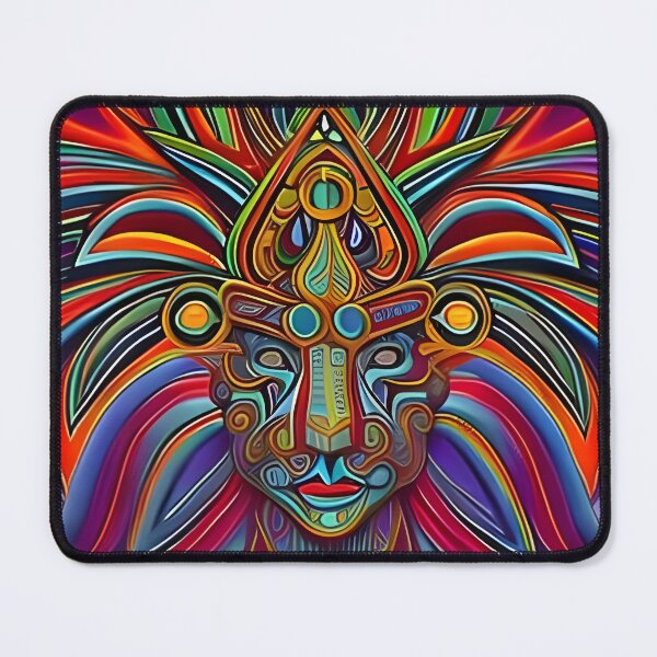Item preview, New World Gods (18) - Mesoamerican Inspired Psychedelic Art designed and sold by TheThirdEye.