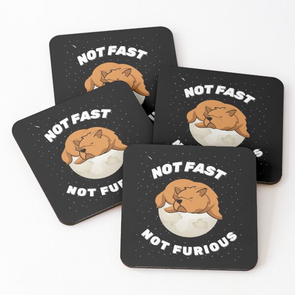Item preview, Not Fast, Not Furious (Chow Chow Dog Sleeping on the Moon) designed and sold by ZingAndPep.