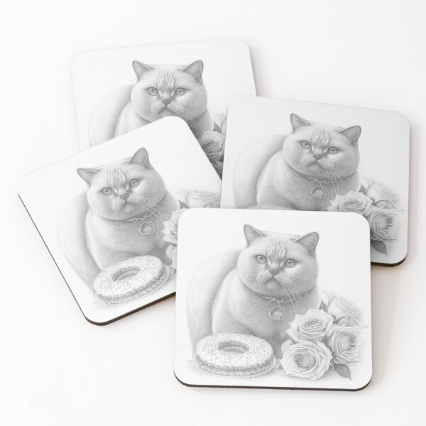Item preview, British Shorthair And Donuts  designed and sold by Nocturne  Paws.