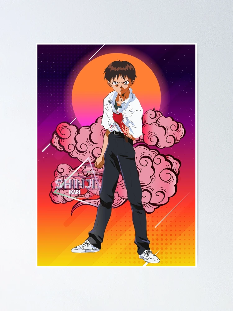 Shinji Fishing Evangelion  Poster for Sale by DaveDango