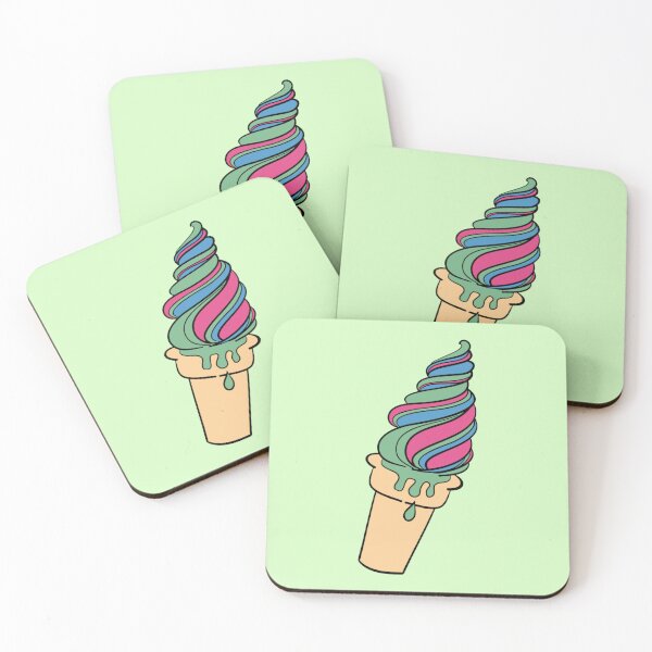 Item preview, Subtle Polysexual Pride Flag Ice Cream designed and sold by everything4eva.