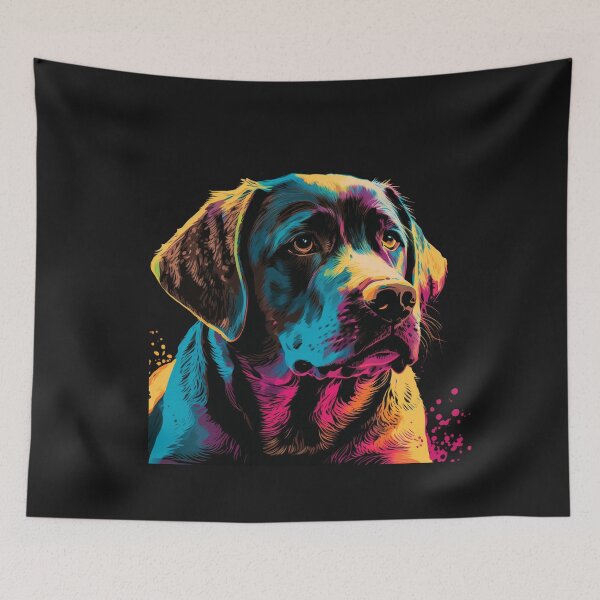Item preview, colorful brown Labrador Retriever designed and sold by Cert-Urbane.