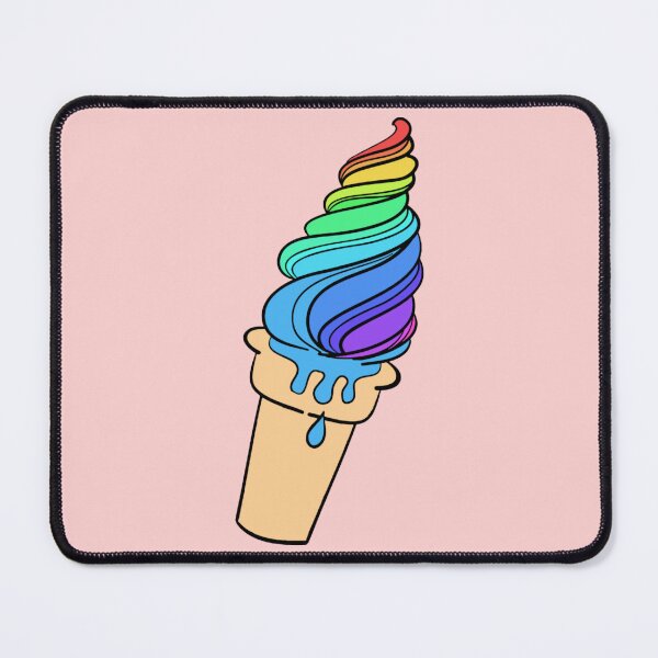 Item preview, Subtle Rainbow Pride Flag Ice Cream designed and sold by everything4eva.