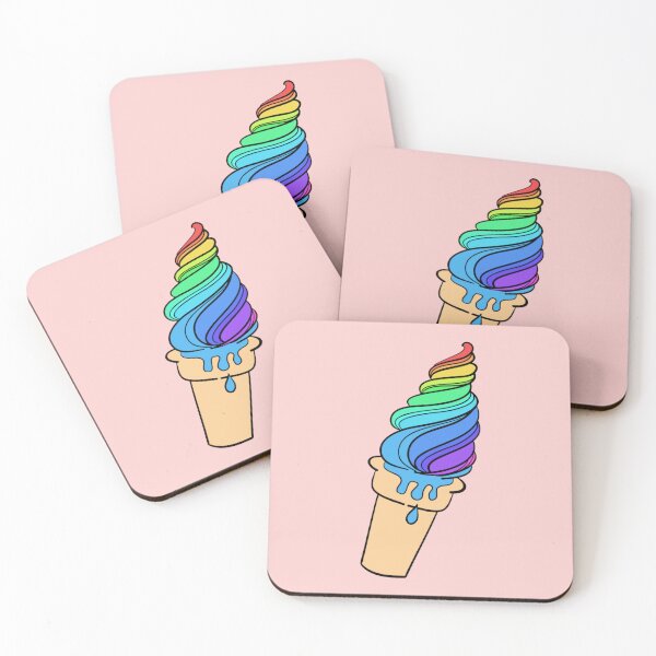 Item preview, Subtle Rainbow Pride Flag Ice Cream designed and sold by everything4eva.