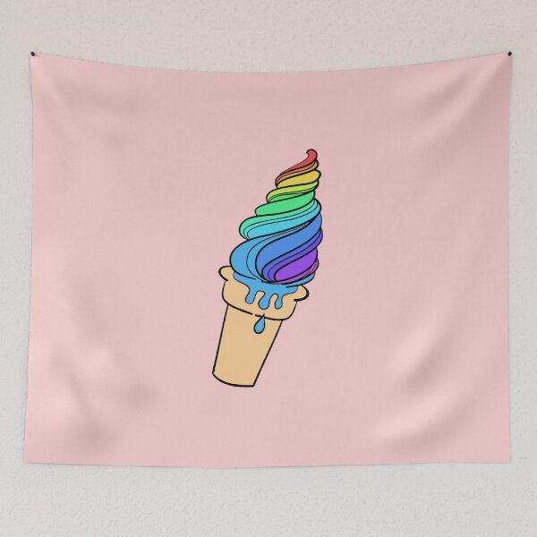 Item preview, Subtle Rainbow Pride Flag Ice Cream designed and sold by everything4eva.